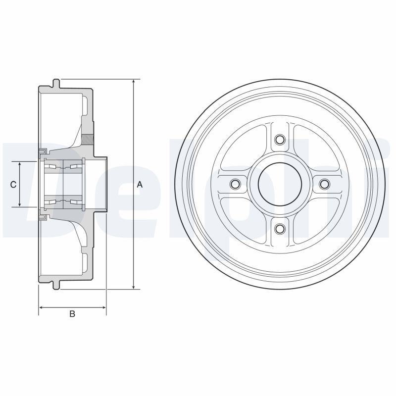 Brake Drum (Rear axle)  Art. BFR595