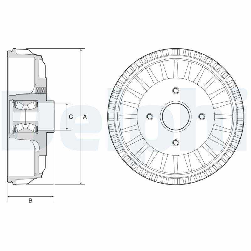 Brake Drum (228.6)  Art. BFR768