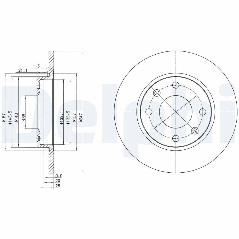 Brake Disc (Front axle)  Art. BG2213