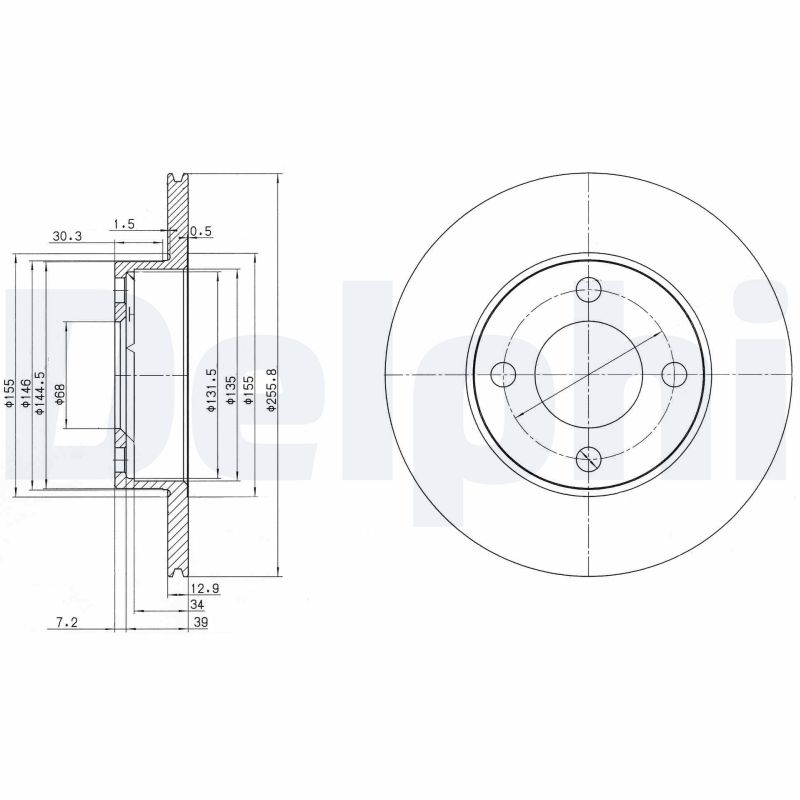 Brake Disc (Front axle)  Art. BG2215