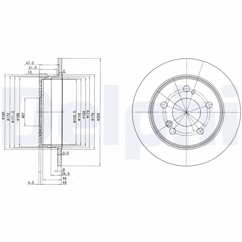 Brake Disc (Front axle, Rear axle)  Art. BG2291