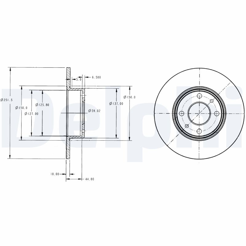 Brake Disc (Rear axle)  Art. BG2322