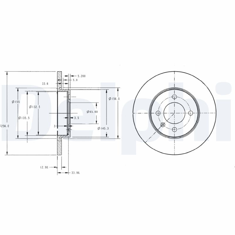 Brake Disc (Front axle)  Art. BG2454