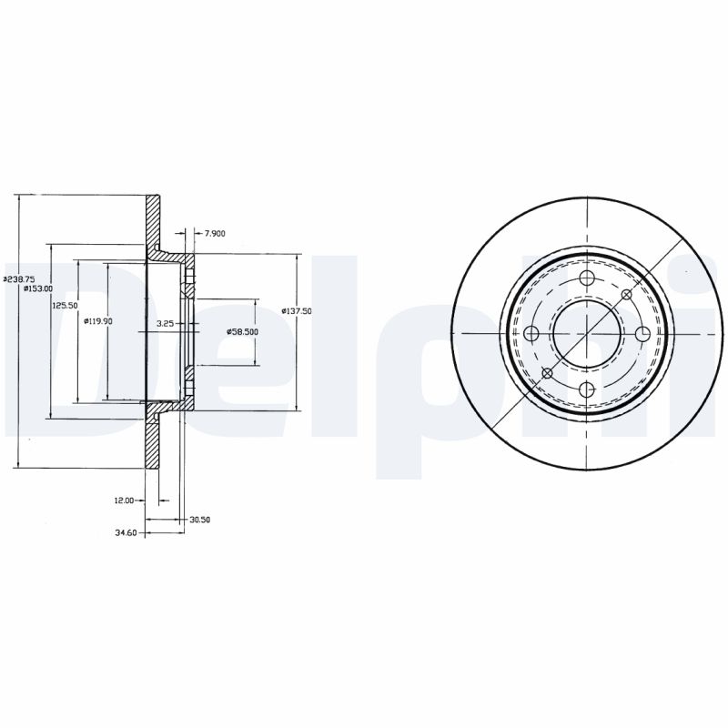 Brake Disc (Front axle)  Art. BG2466