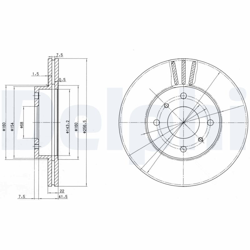 Brake Disc (Front axle)  Art. BG2567