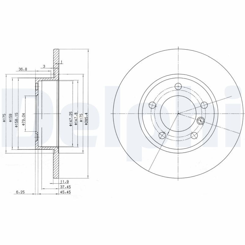 Brake Disc (Front axle)  Art. BG2622