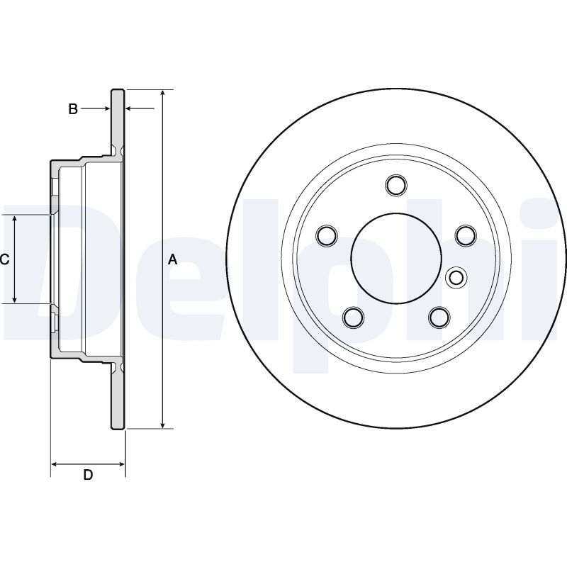 Brake Disc (Rear axle)  Art. BG2624