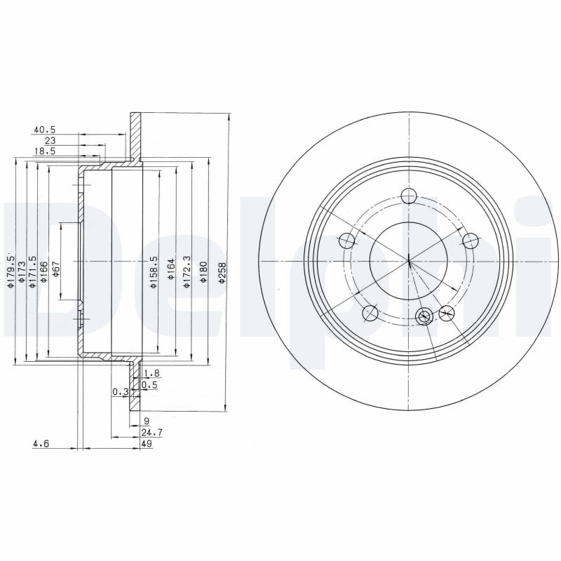 Brake Disc (Rear axle)  Art. BG2761