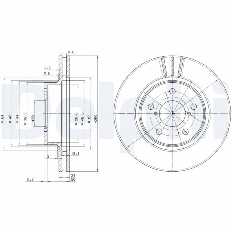 Brake Disc (Front axle)  Art. BG2767