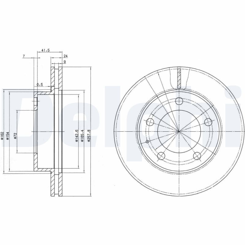 Brake Disc (Front axle)  Art. BG2779