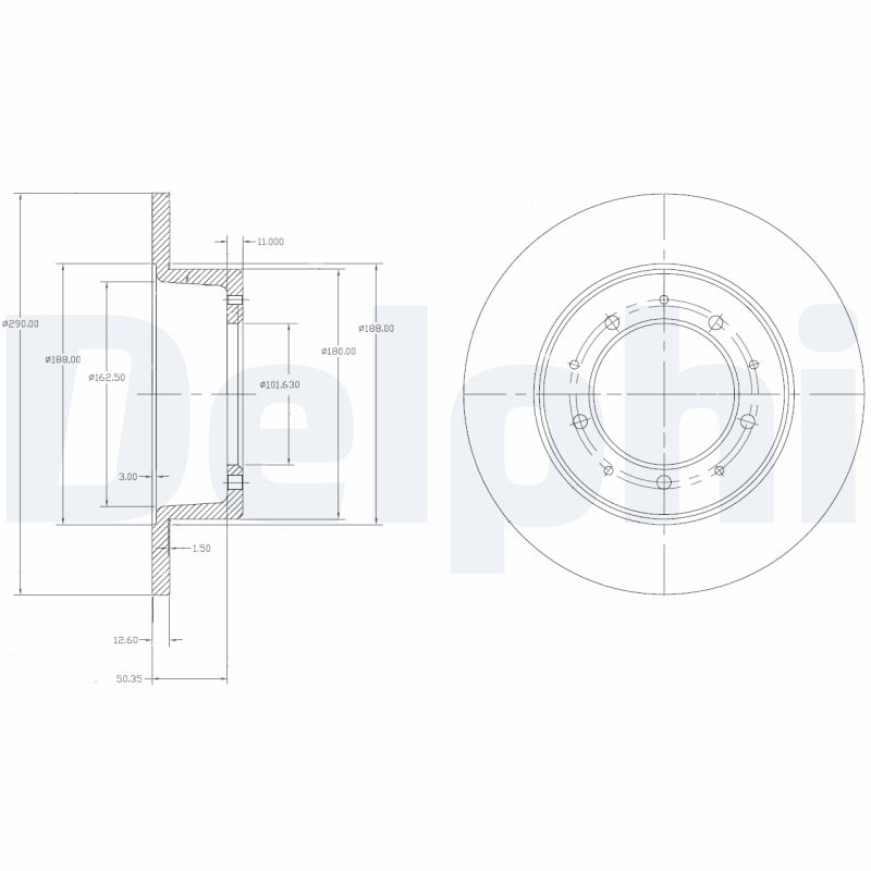 Brake Disc (Rear axle)  Art. BG2799