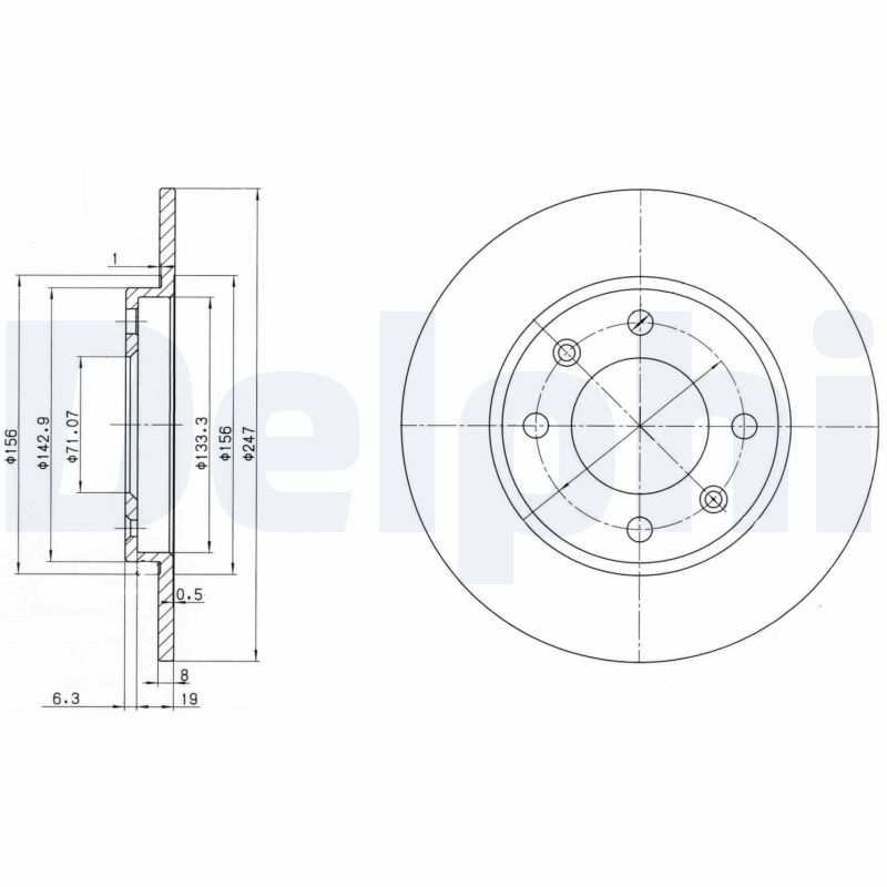 Brake Disc (Rear axle)  Art. BG2800