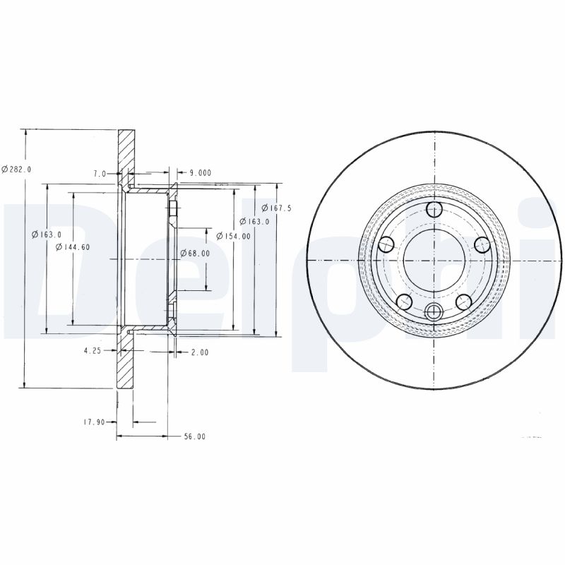 Brake Disc (Front axle)  Art. BG2898