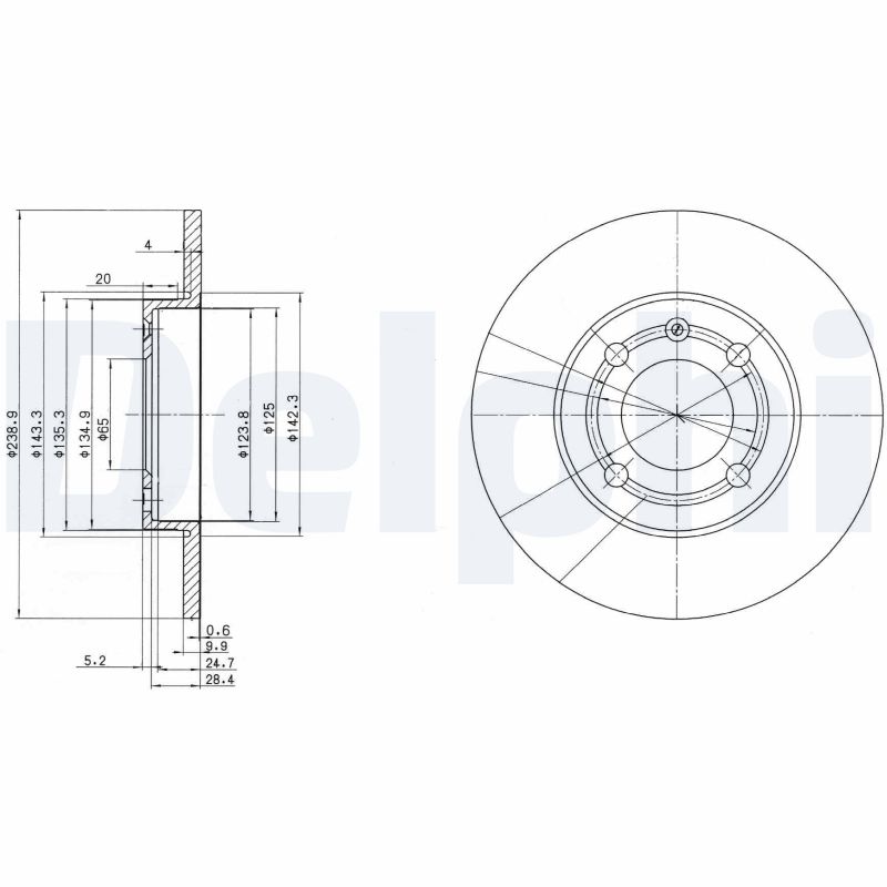 Brake Disc (Front axle)  Art. BG2911