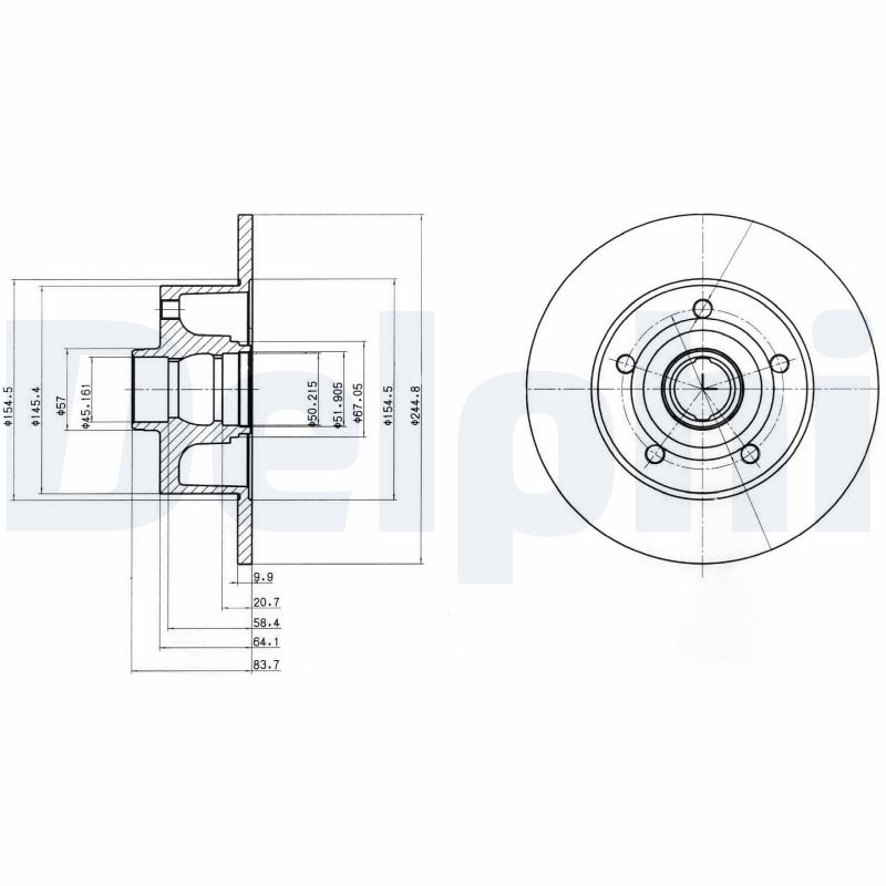 Brake Disc (Rear axle)  Art. BG3030