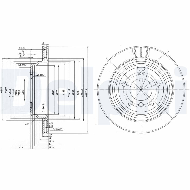 Brake Disc (Rear axle)  Art. BG3042