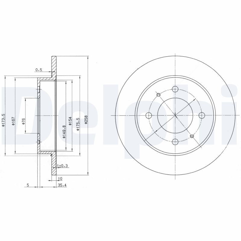 Brake Disc (Rear axle)  Art. BG3070