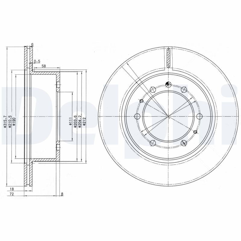 Brake Disc (Rear axle)  Art. BG3117