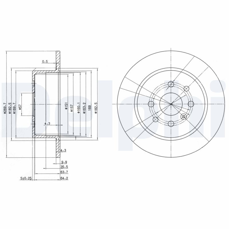 Brake Disc (Rear axle)  Art. BG3141