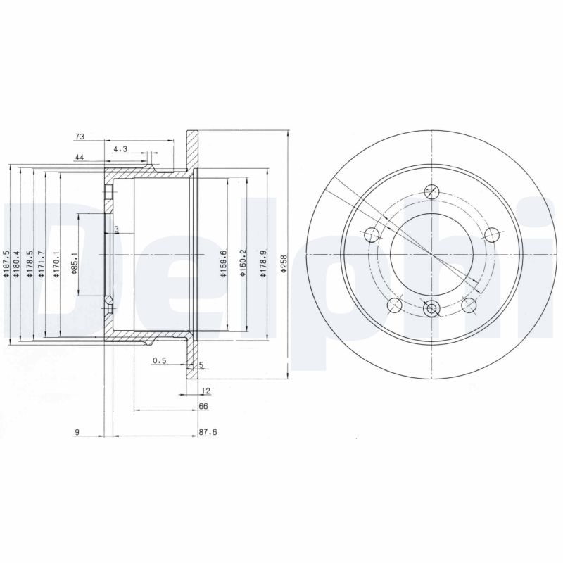 Brake Disc (Rear axle)  Art. BG3235