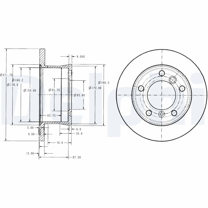 Brake Disc (Rear axle)  Art. BG3237