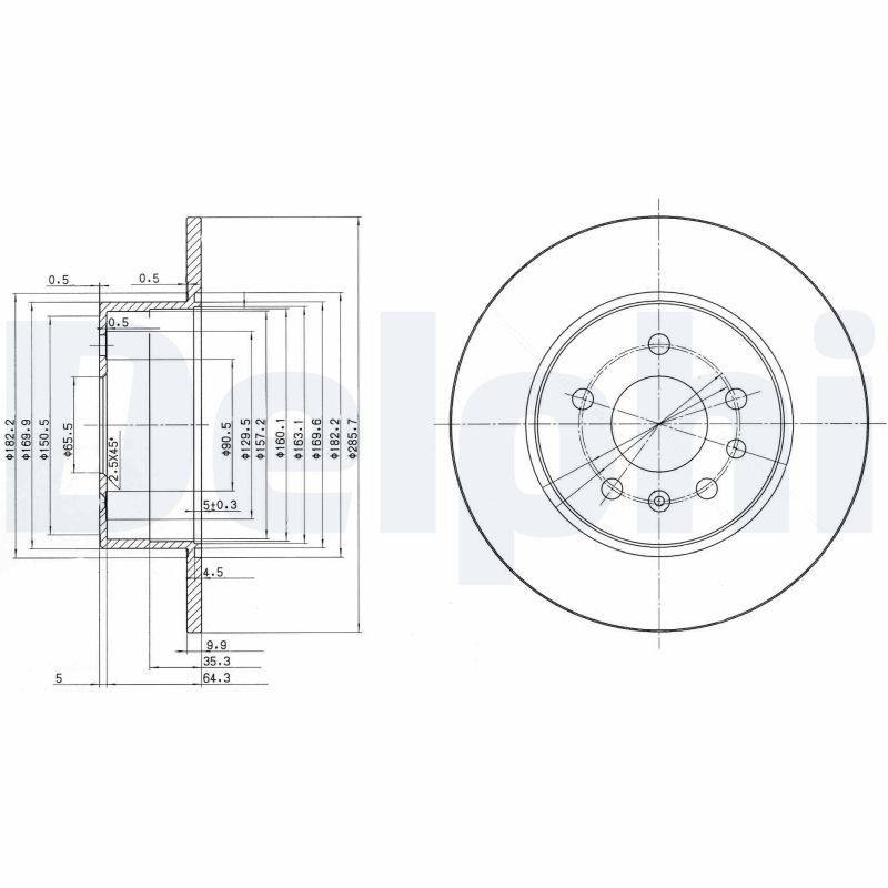 Brake Disc (Rear axle)  Art. BG3274