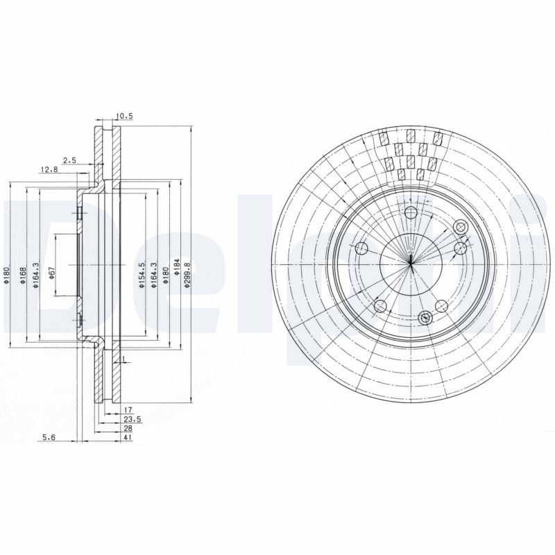 Brake Disc (Front axle)  Art. BG3396