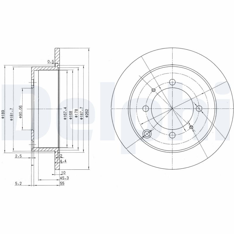 Brake Disc (Rear axle)  Art. BG3400