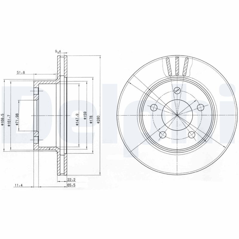 Brake Disc (Front axle)  Art. BG3532