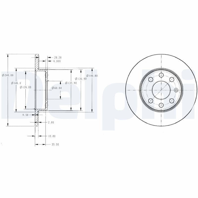 Brake Disc (Front axle)  Art. BG3567