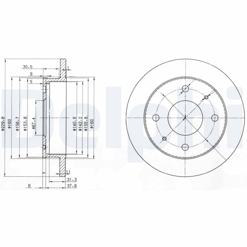 Brake Disc (Front axle)  Art. BG3618