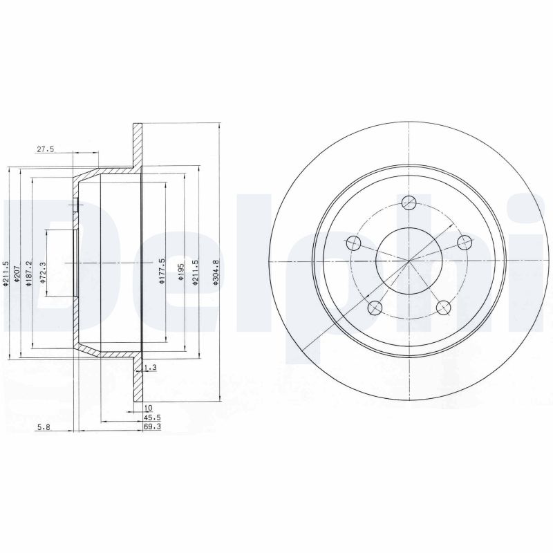 Brake Disc (Rear axle)  Art. BG3660