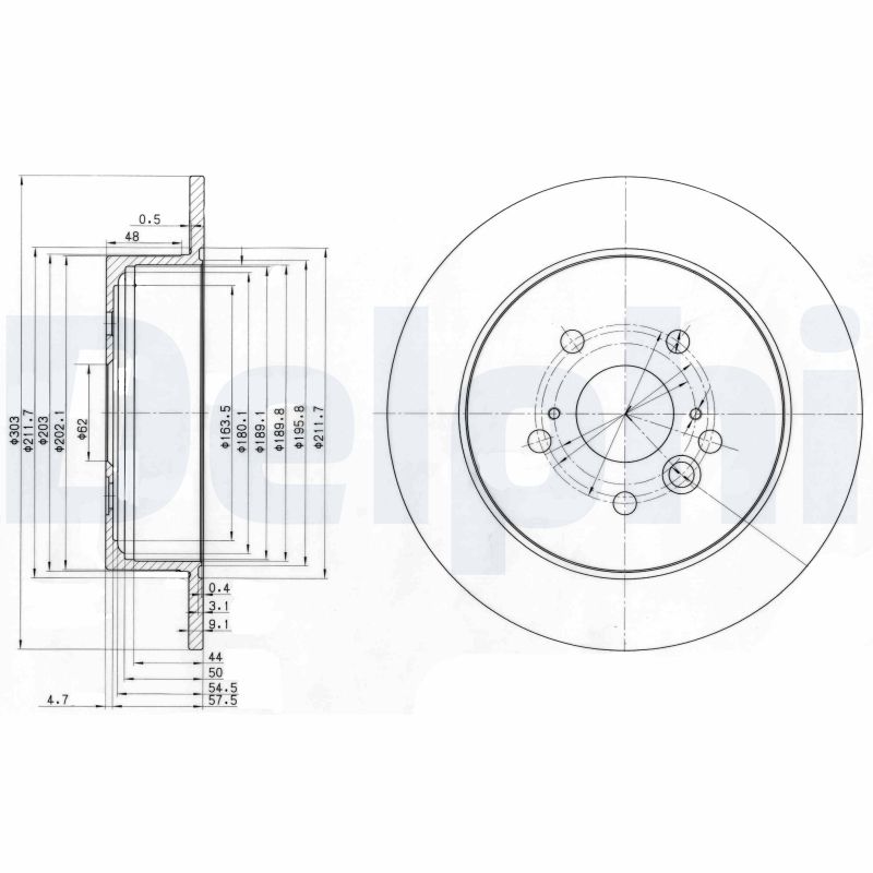 Brake Disc (Rear axle)  Art. BG3691