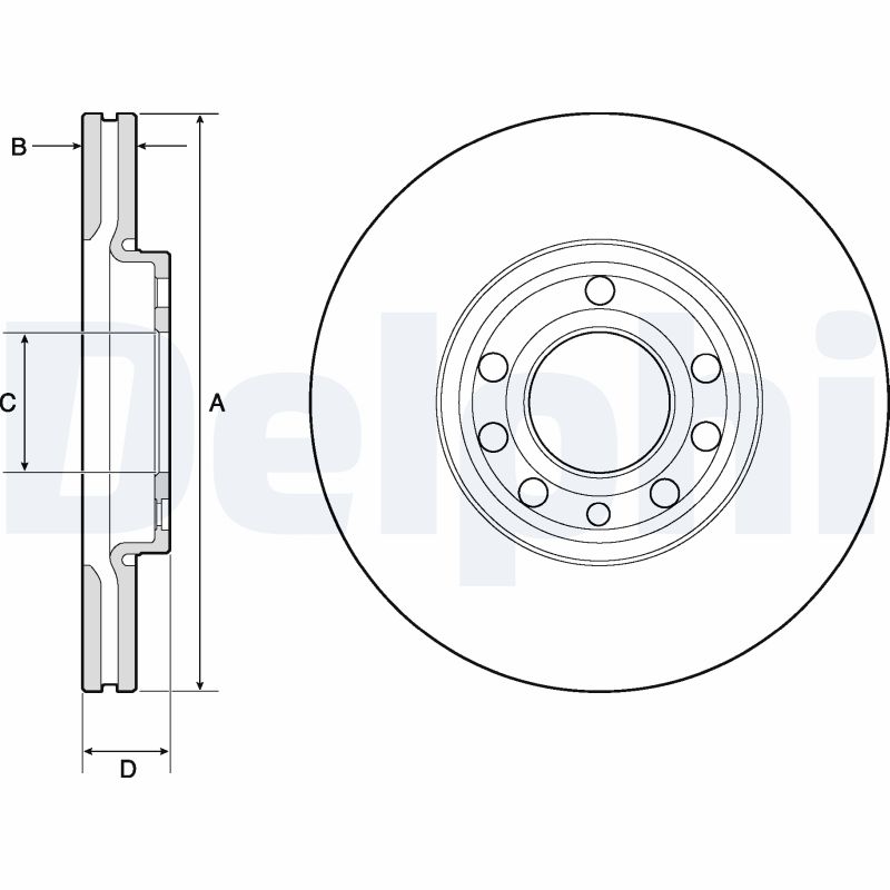 Brake Disc (Front axle)  Art. BG3713C