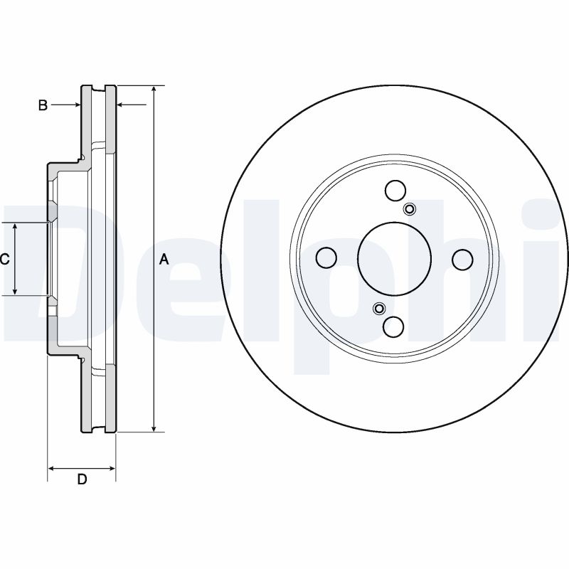 Brake Disc (Front axle)  Art. BG3734