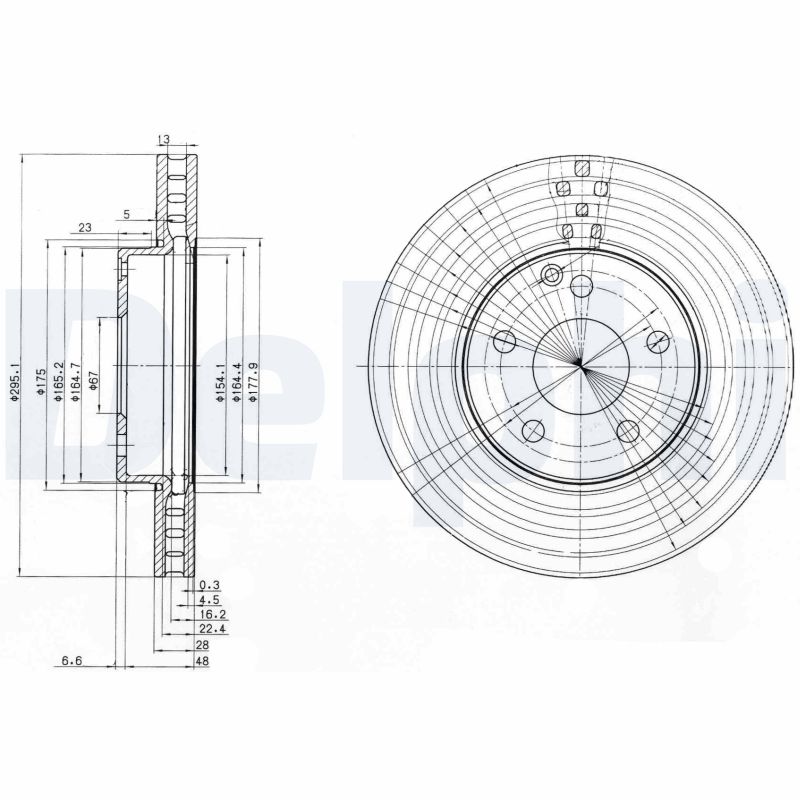 Brake Disc (Front axle)  Art. BG3755C