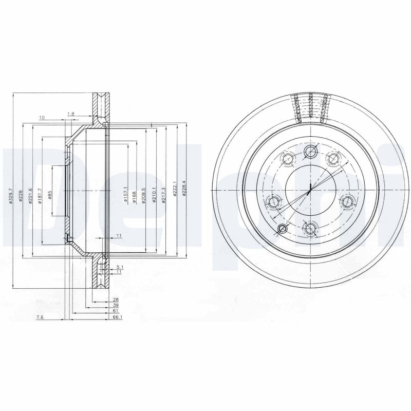 Brake Disc (Rear axle)  Art. BG3775C