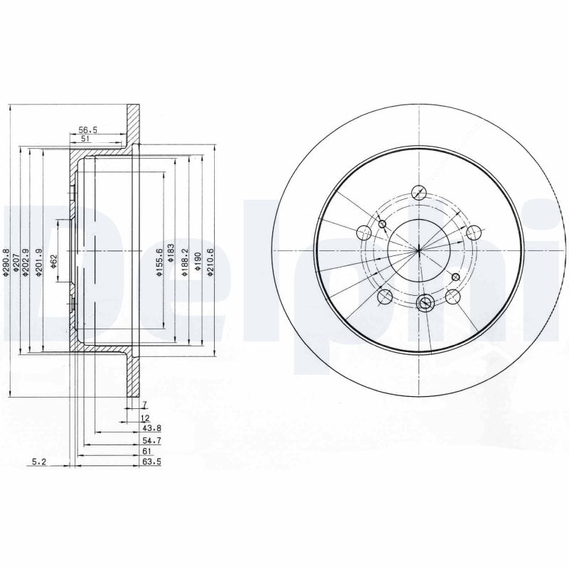 Brake Disc (Rear axle)  Art. BG3779