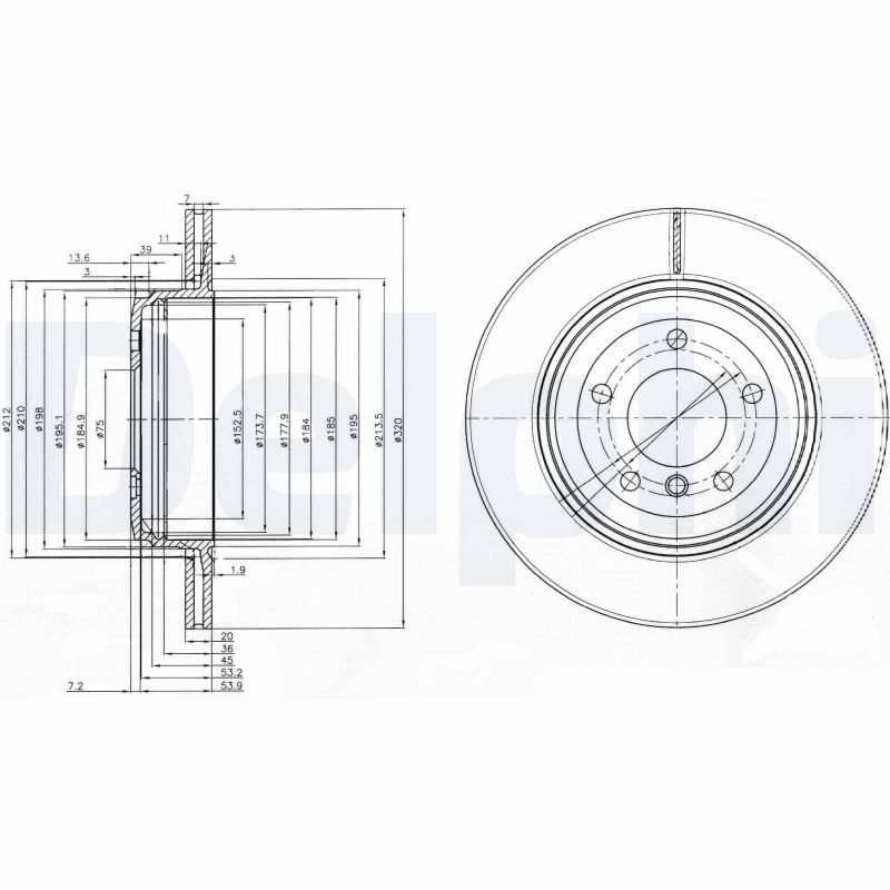 Brake Disc (Rear axle)  Art. BG3872