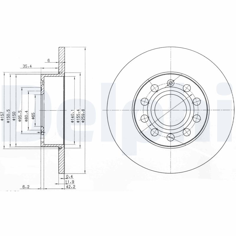 Brake Disc (Rear axle)  Art. BG3890C