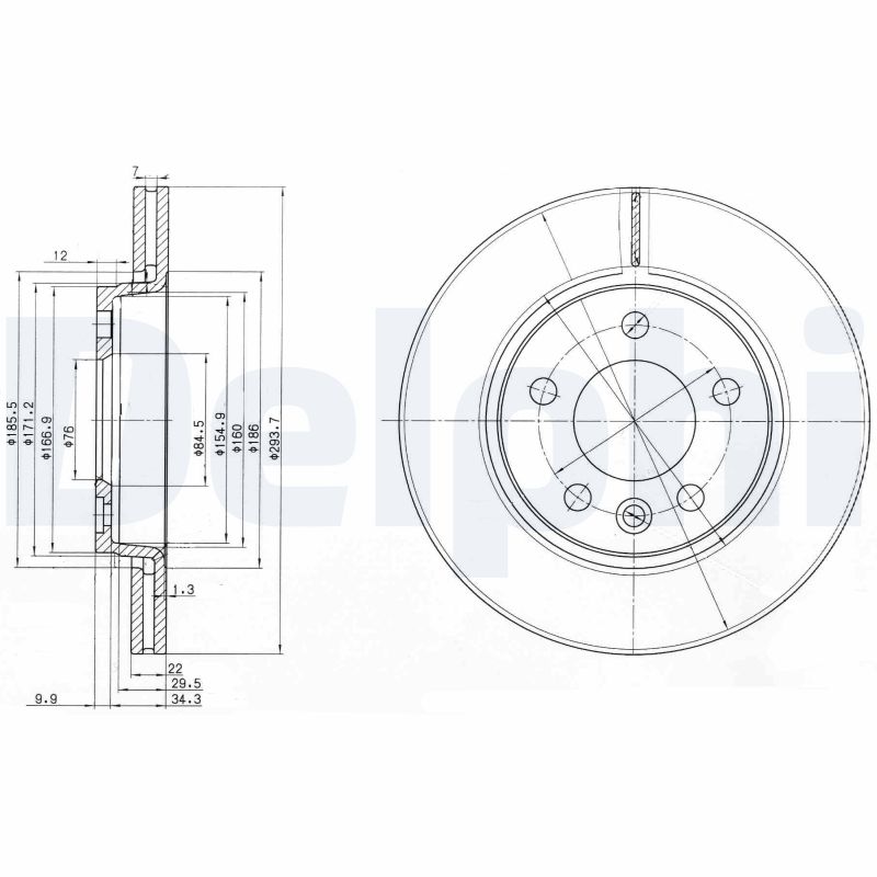 Brake Disc (Rear axle)  Art. BG3893