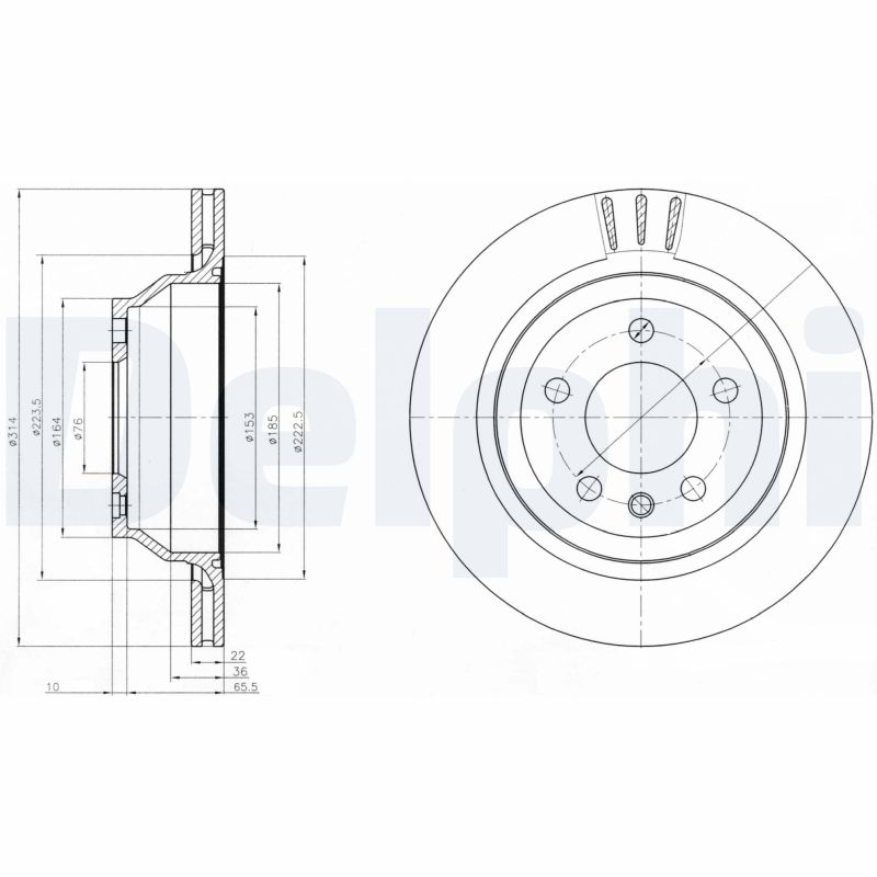 Brake Disc (Rear axle)  Art. BG3894