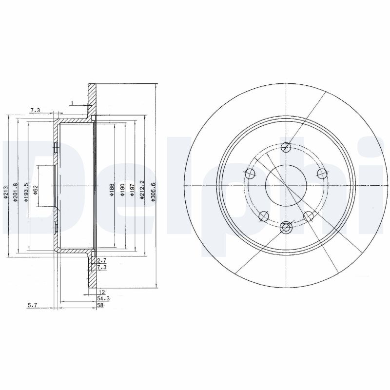 Brake Disc (Rear axle)  Art. BG3907