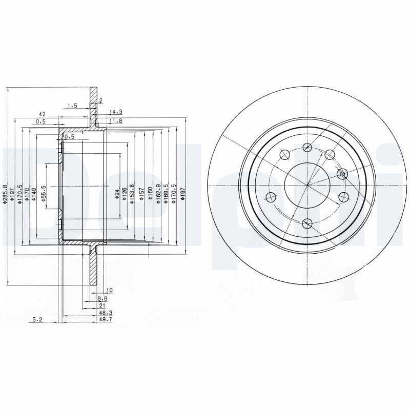 Brake Disc (Rear axle)  Art. BG3908C