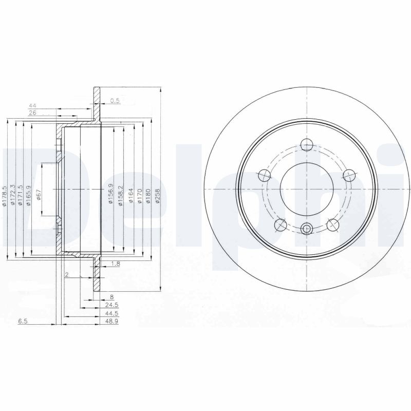 Brake Disc (Rear axle)  Art. BG3910C