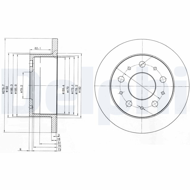 Brake Disc (Rear axle)  Art. BG3923