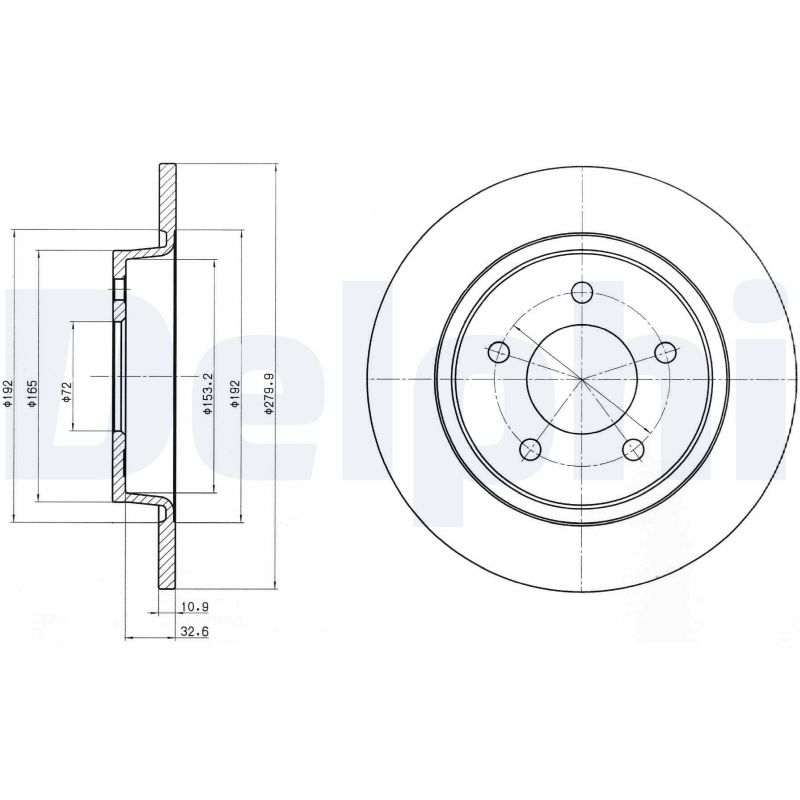 Brake Disc (Rear axle)  Art. BG3930