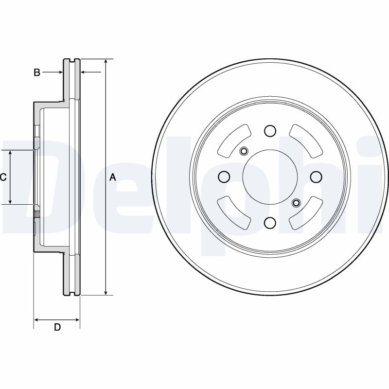 Brake Disc (Front axle)  Art. BG3941