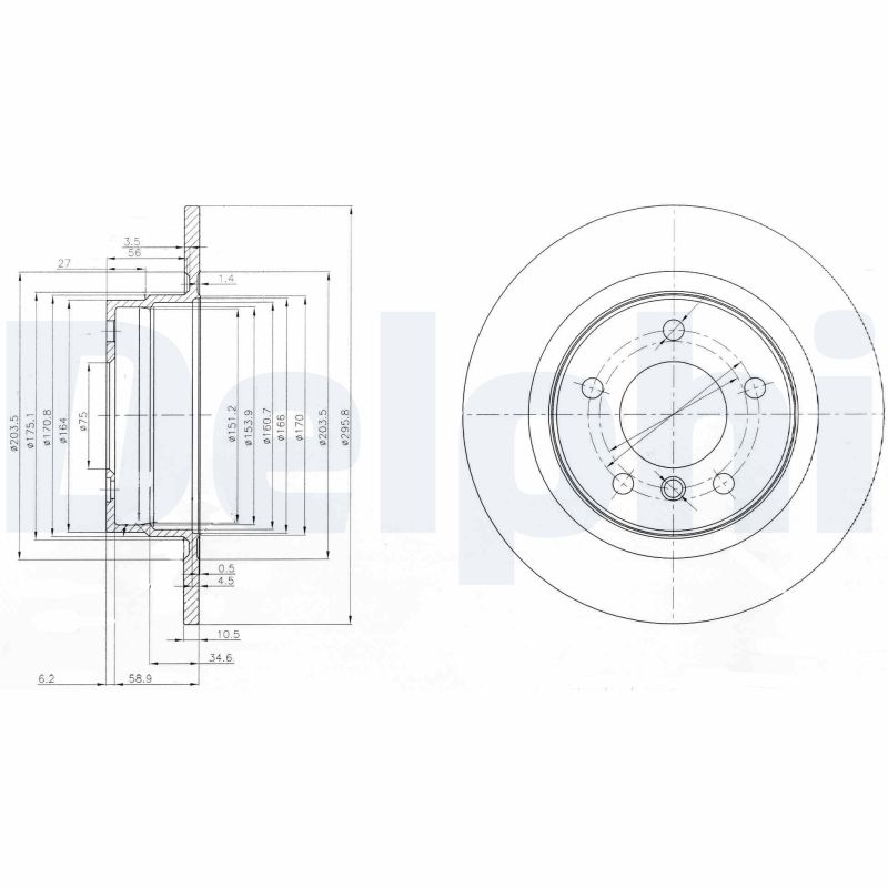 Brake Disc (Rear axle)  Art. BG3960