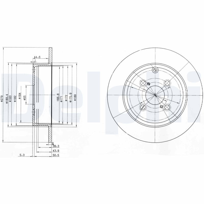 Brake Disc (Rear axle)  Art. BG3974